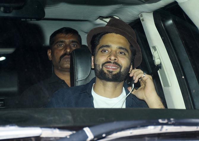 Jackky Bhagnani also attended the special screening of Good Newwz in Andheri.