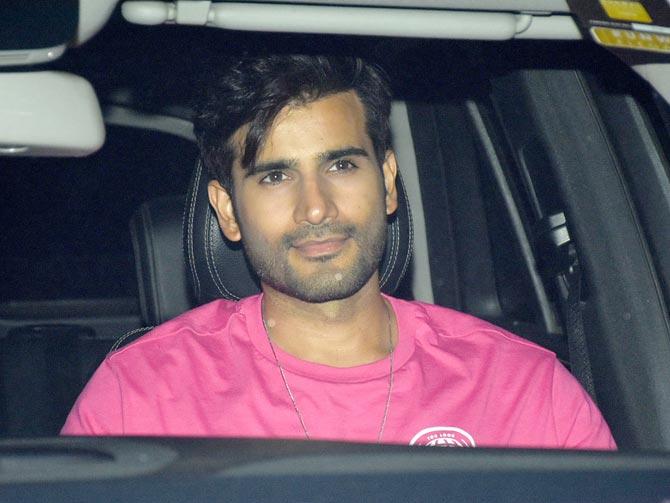 Karan Tacker also attended the special screening of Good Newwz at YRF Studios in Andheri.