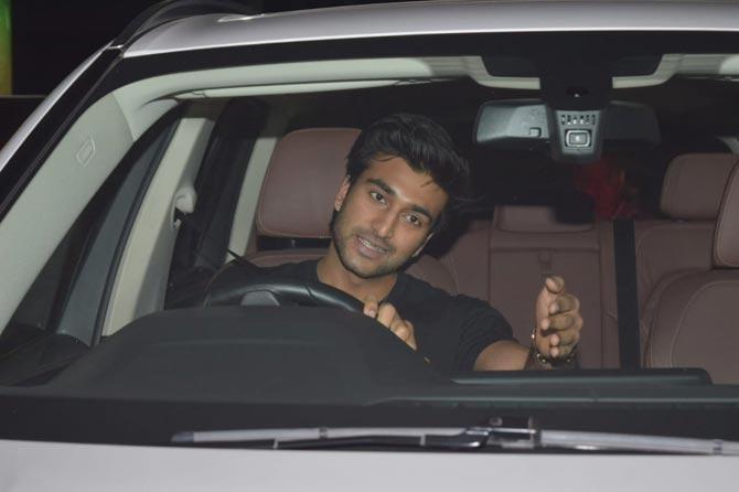 Jaaved Jaaferi's son Meezaan, who made his debut with Malaal, also attended the special screening of Good Newwz in Andheri.