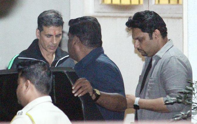 Also spotted was Akshay Kumar with his Good Newwz director Raj Mehta. The makers have already released two songs so far and the second one came out on December 3, and given how unique the subject of the comedy is, it's expected to end 2019 with a bang once it releases on December 27.