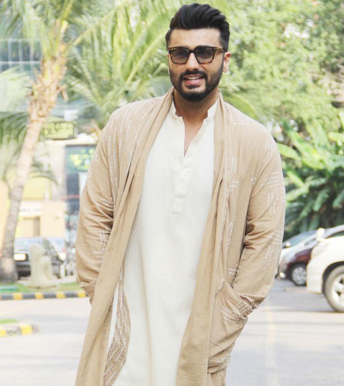 Given Panipat, the new Bollywood film that releases on December 6, is a period drama, Arjun Kapoor, the hero of the film, opted for a traditional outfit to promote his movie. And we must say the actor completely aced his look. It seems going traditional is something more celebs should opt for! All pictures/Yogen Shah