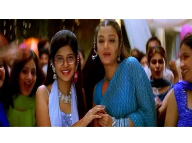 In 2003, Jennifer Winget played Abhishek Bachchan's on-screen cousin Pooja in Kuch Naa Kaho, which starred Aishwarya Rai Bachchan as the female lead.