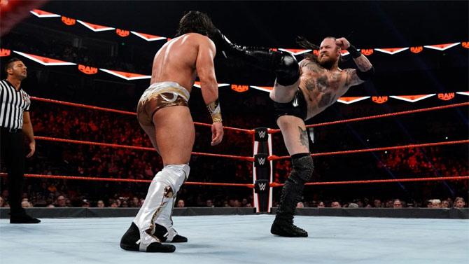 Aleister Black put on one of his best fronts as he tackled to beat a worthy challenger in Tony Nese in their singles match