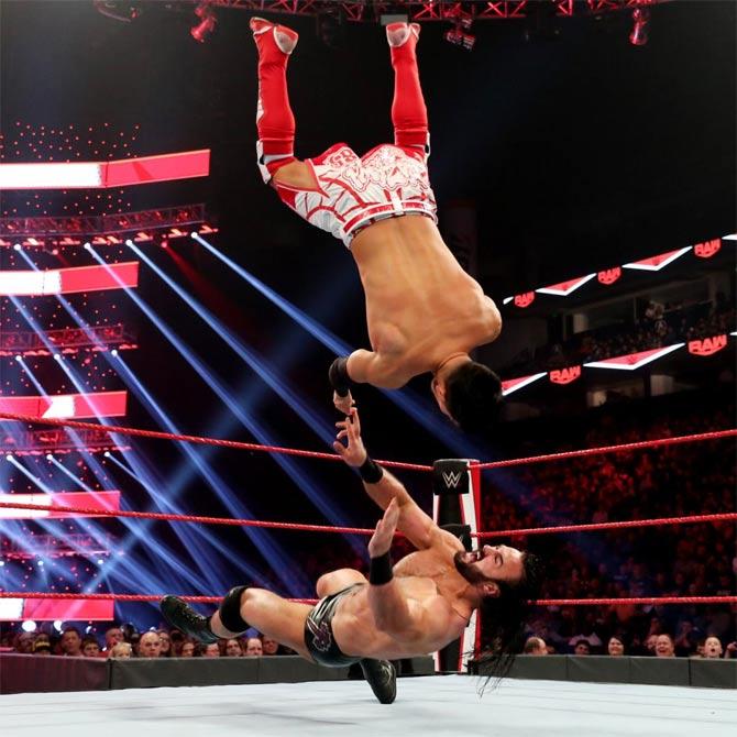 Drew McIntyre defeated Akira Tozawa easily in their match after which he called out Randy Orton