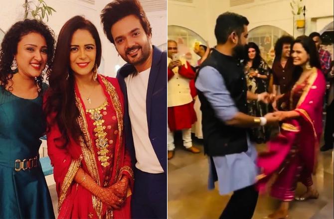 Mona Singh's sangeet ceremony too was a fun-filled affair. The actress danced her heart out with her friends and family. She just exuded a joyous vibe throughout.
