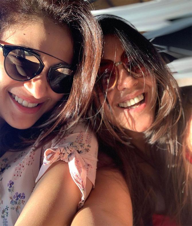 Ridhima Pandit shared this selfie with Ekta Kapoor. She wrote alongside: 