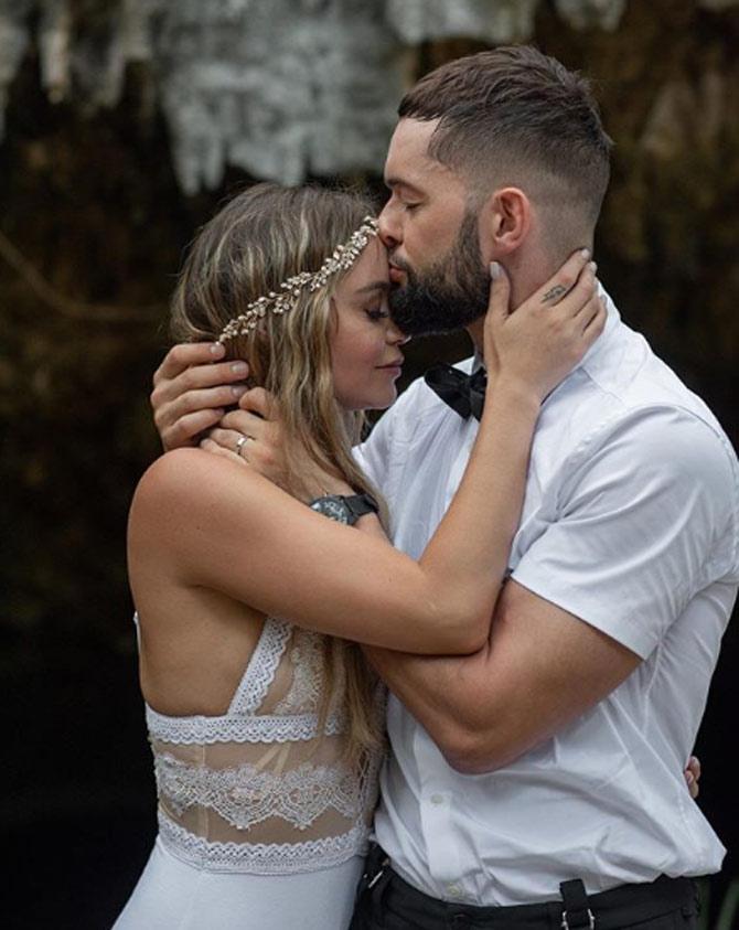 WWE NXT star Finn Balor shared this candid photo along with his wife Veronica and simply captioned it: W