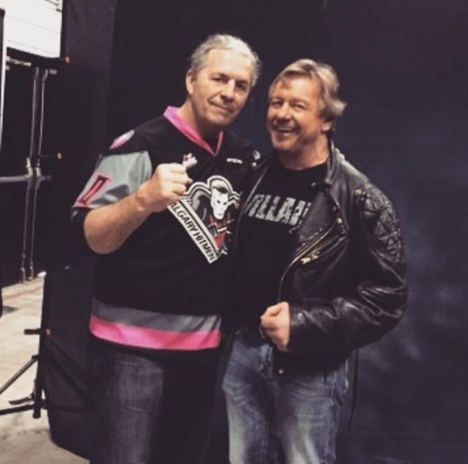Former WWE champion and legend Bret Hart shared this photo with another legend Rowdy Roddy Piper on the latter's birth anniversary and wrote, 'Thinking of you today, my friend.'