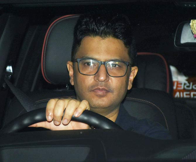 Producer Bhushan Kumar also attended the special screening of his film Pati Patni Aur Woh at the YRF Studios in Andheri.