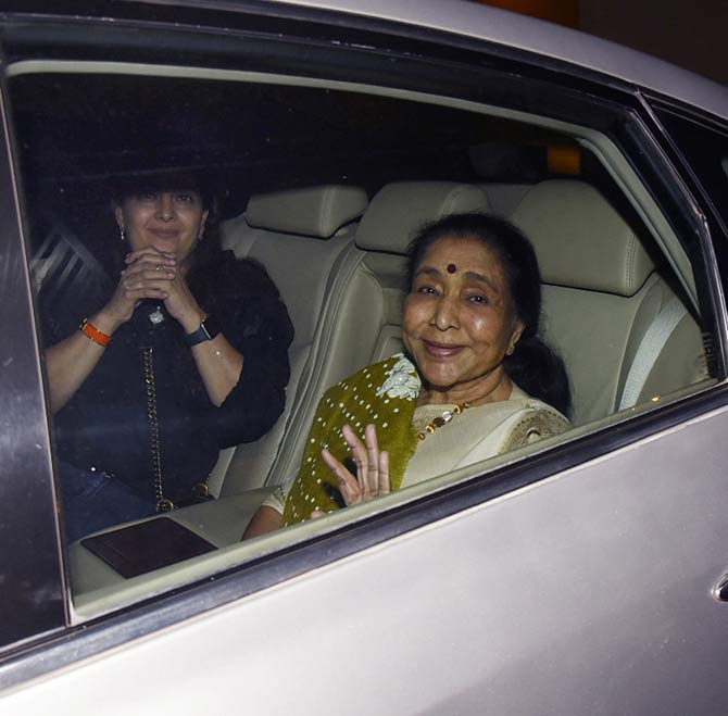 Veteran singer Asha Bhosle also attended the special screening of Panipat at the preview theatre in Andheri.