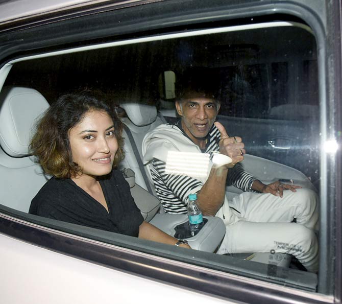 Makarand Deshpande and Nivedita Pohankar attended the special screening of Panipat.