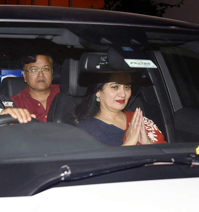 Panipat stars Arjun Kapoor as Sadashiv Rao, a nephew of Bajirao Peshwa and the commander-in-chief of the Maratha army. Sanjay Dutt plays Ahmad Shah Abdali, the Afghan emperor who invades the Maratha empire.
In picture: Padmini Kolhapure arrives for the special screening of Panipat in Andheri.