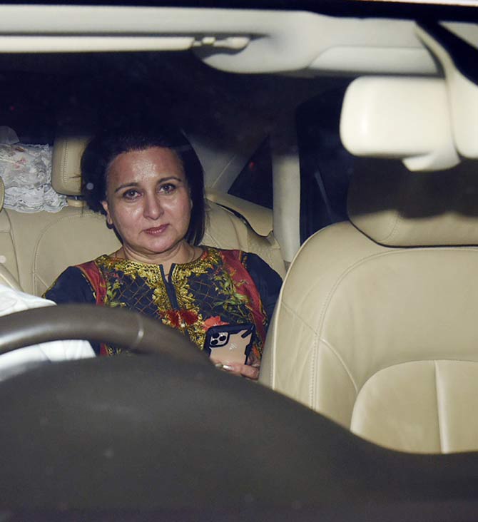 Veteran actress Poonam Dhillon also attended the special screening of Panipat at YRF Studio in Andheri.