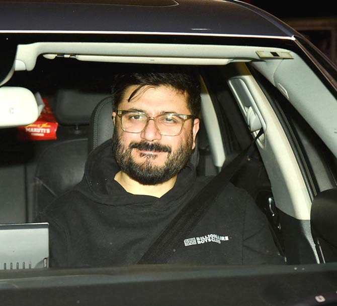 Filmmaker Goldie Behl also attended the special screening of Panipat at the YRF Studio in Andheri.