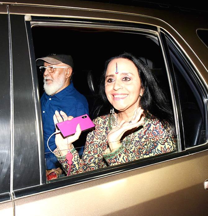 Ila Arun was all smile as she arrived for the special screening of Panipat.