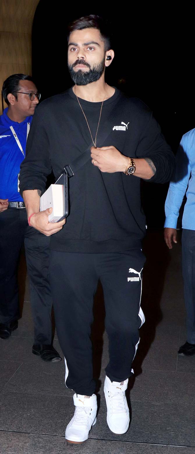 India cricket captain Virat Kohli was also spotted along with his teammate KL Rahul