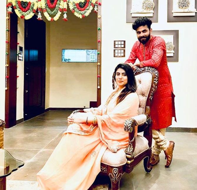 In June 2017, Ravindra Jadeja and his wife Riva Solanki had a daughter and named her Nidhyana.