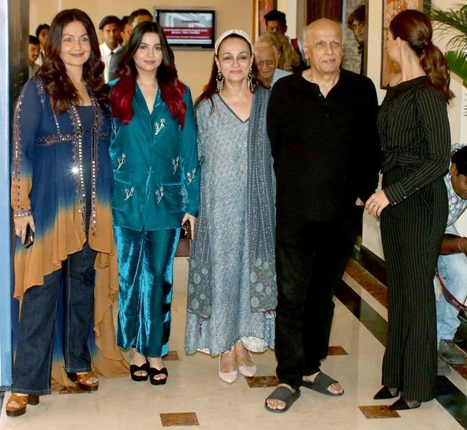 The entire Bhatt family was snapped together at the book launch event of Shaheen Bhatt, who has poured her heart out and talked about her struggle with depression during teens. All pictures/Yogen Shah