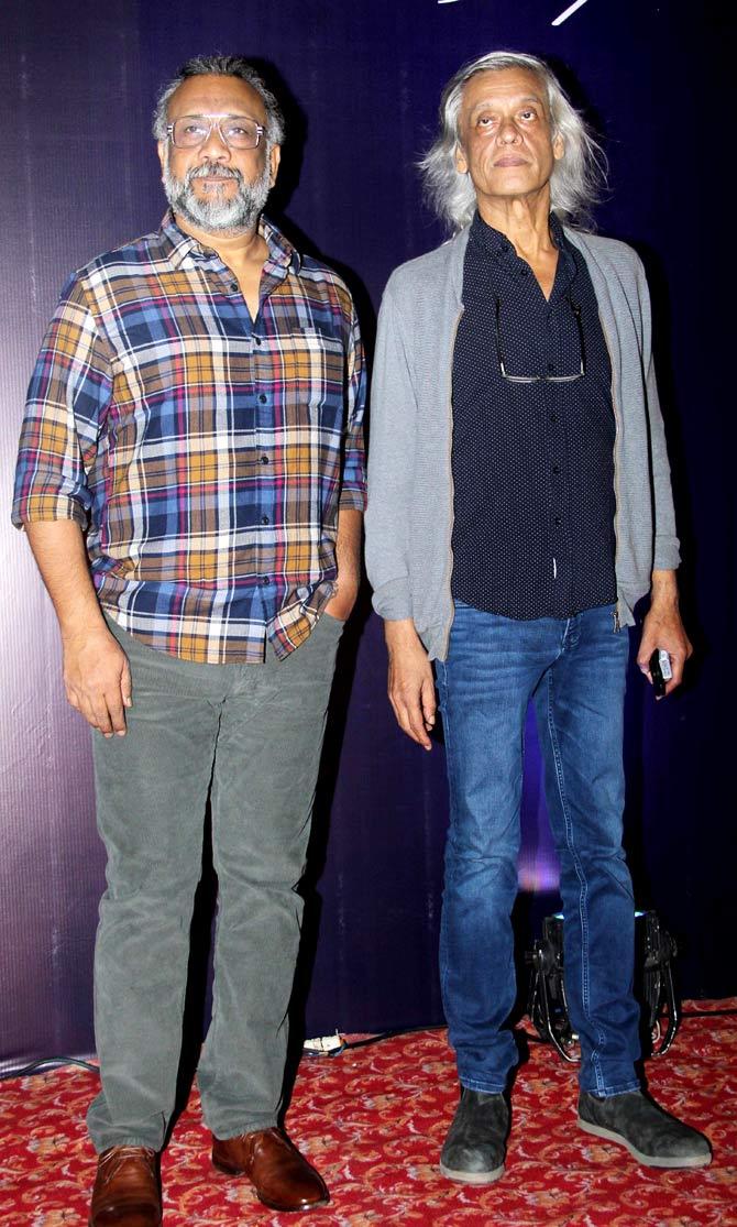 Also attending the bash were directors Sudhir Mishra and Anubhav Sinha. The former opted for a black t-shirt, grey jacket and denim for the party, while the latter donned a blue checkered shirt and grey pants.
