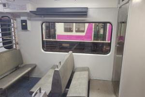 India's shortest AC local train arrives in Mumbai