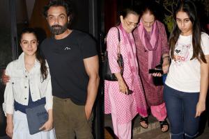 Bobby Deol steps out for dinner with wife Tanya and mum Prakash Kaur