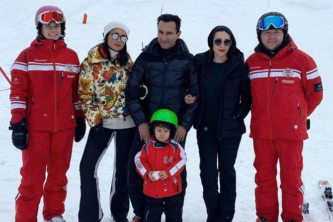 Karisma, Kareena, Saif, Taimur