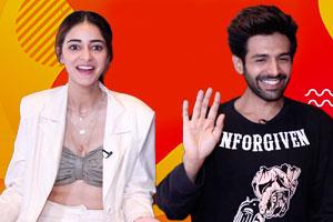 Pati Patni Aur Woh: Ananya Panday can't stop looking at Kartik Aaryan
