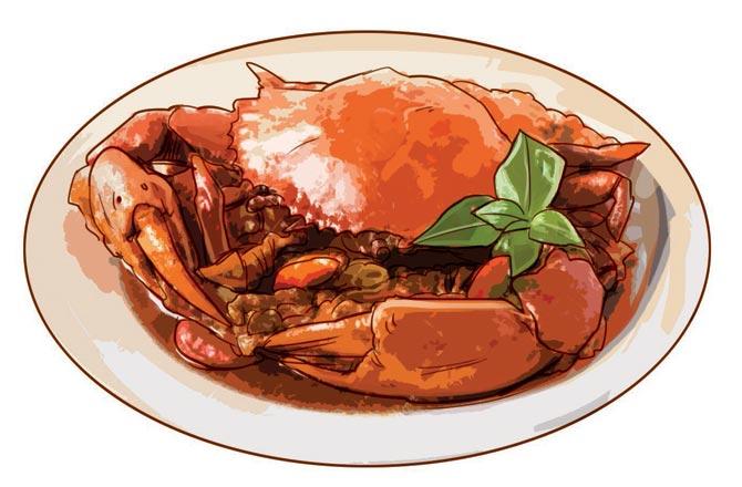 Malvani and Thai chilli crab