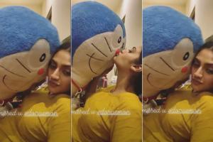 Nusrat Jahan's playtime with a doraemon toy will melt your heart