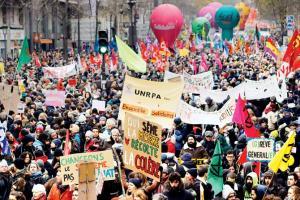 Strike paralyses France, unions protest pension overhaul 