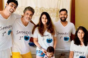 Rohit Sharma, wife Ritika celebrate daughter Samaira's first birthday