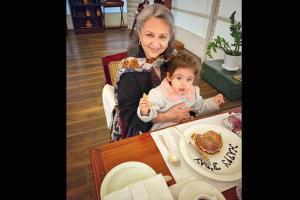 Saif, Kareena, Taimur celebrate Sharmila Tagore's birthday in style