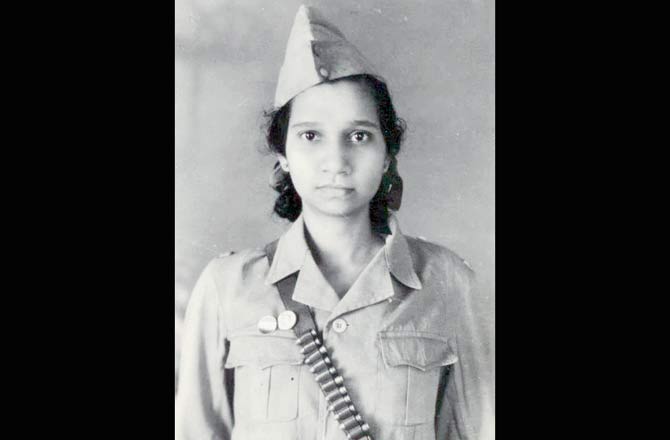 She was recruited in The Rani of Jhansi Regiment, the women