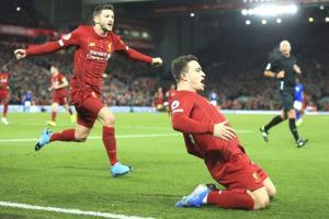 EPL: Liverpool defeat Everton, attain eight-point lead at top