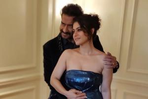 Kajol and Ajay Devgn dazzle in their Christmas party outfits; see photo