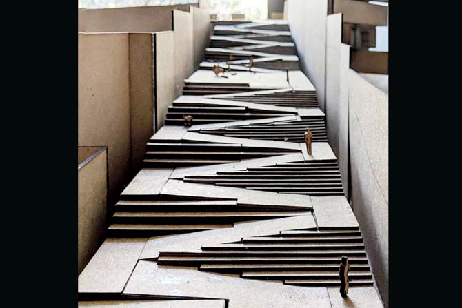 A model put together by Abraham John Architects