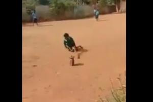 Differently-abled boy playing cricket with friends win hearts online
