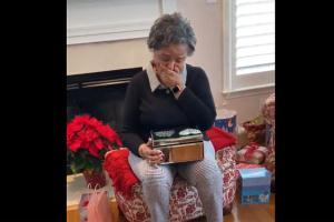 Woman breaks down on receiving late husband's letters as Christmas gift