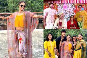Pregnant Geeta Phogat and family celebrate Babita Phogat's wedding