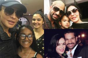 Shikhar Dhawan with his wife and kids