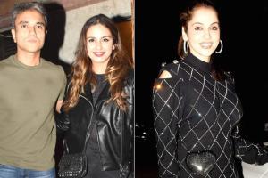 Huma Qureshi with Mudassar Aziz, Isha Koppikar at Krishika Lulla's part