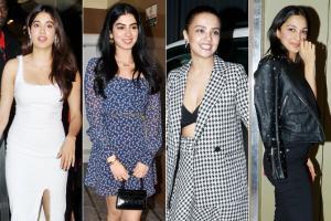 Janhvi Kapoor, Surveen Chawla, Kiara, Khushi at Ghost Stories screening