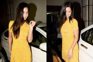 Katrina Kaif steps out in a sunshine dress at evening outing with Ayan