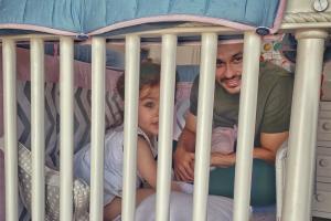 It's time for some bedtime stories for Inaaya Naumi Kemmu from daddy