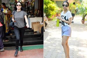 Bandra spotted: Isabelle Kaif shops in style; Malaika and Sara work out
