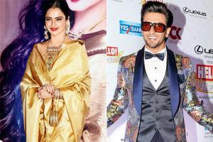 Rekha praises Ranveer Singh, says he truly inspires her