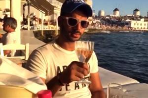 Manoj Tiwary celebrates by drinking seaside in Greece after IPL snub