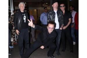 Irish rock-band U2 arrives in Mumbai ahead of December 15 concert