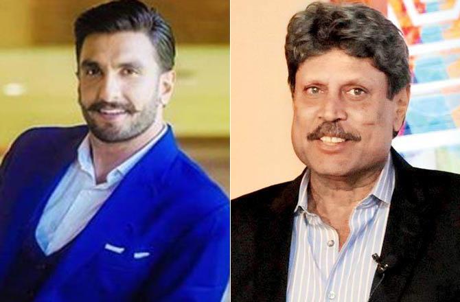 Ranveer Singh and Kapil Dev
