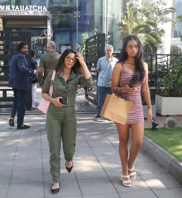 Tanishaa Mukerji along with niece Nysa Devgn was out enjoying lunch at a popular restaurant in Bandra-Kurla-Complex. All pictures/Yogen Shah